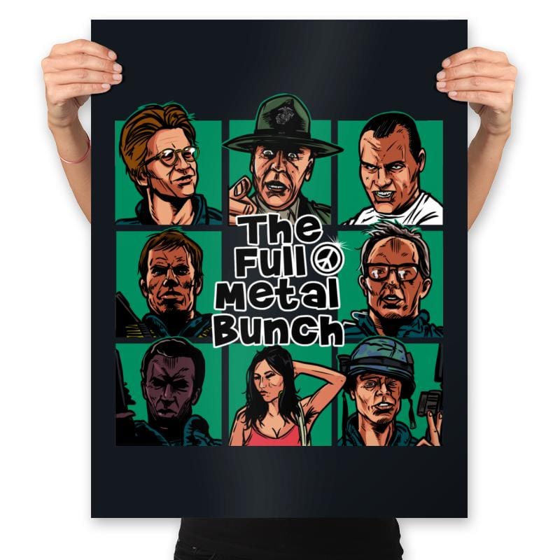 Full Metal Bunch - Prints Posters RIPT Apparel 18x24 / Black