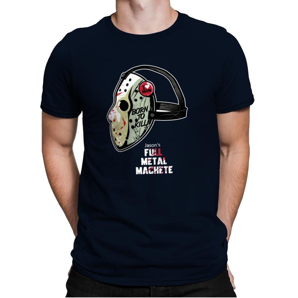 Full Metal Machete - Mens Premium T-Shirts RIPT Apparel Small / Midnight Navy