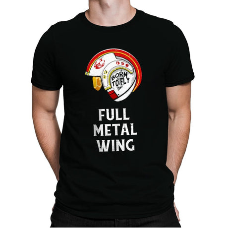 Full Metal Wing - Mens Premium T-Shirts RIPT Apparel Small / Black