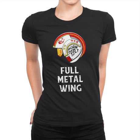 Full Metal Wing - Womens Premium T-Shirts RIPT Apparel Small / Black