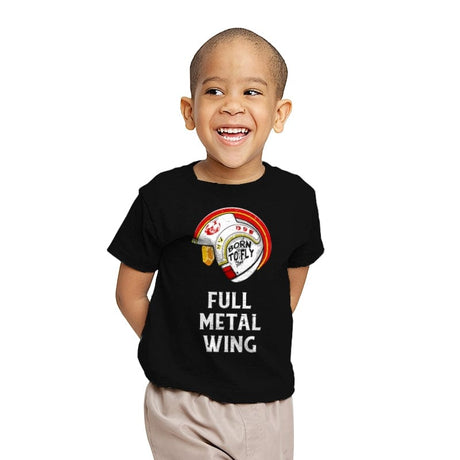 Full Metal Wing - Youth T-Shirts RIPT Apparel X-small / Black