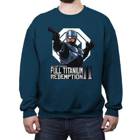 Full Titanium Redemption - Crew Neck Sweatshirt Crew Neck Sweatshirt RIPT Apparel Small / Indigo Blue