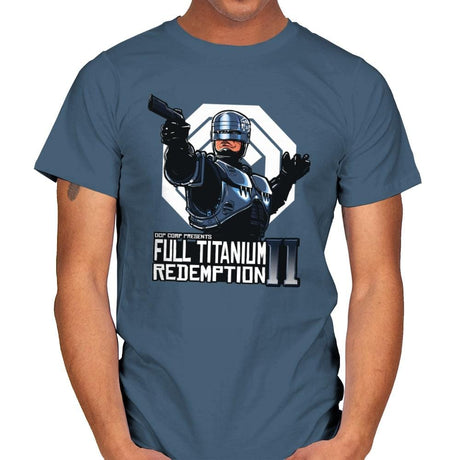 Full Titanium Redemption - Mens T-Shirts RIPT Apparel Small / Indigo Blue