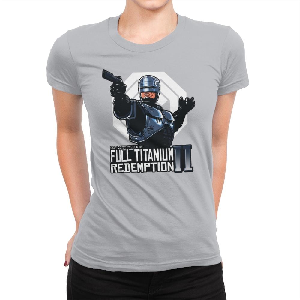 Full Titanium Redemption - Womens Premium T-Shirts RIPT Apparel Small / Heather Grey