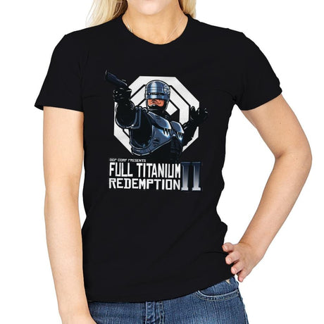 Full Titanium Redemption - Womens T-Shirts RIPT Apparel Small / Black