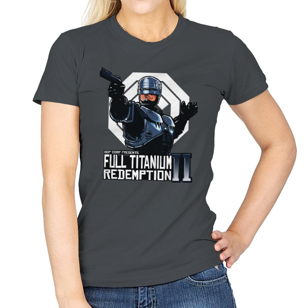 Full Titanium Redemption - Womens T-Shirts RIPT Apparel Small / Charcoal