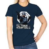 Full Titanium Redemption - Womens T-Shirts RIPT Apparel Small / Navy