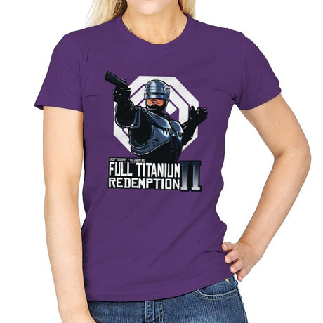 Full Titanium Redemption - Womens T-Shirts RIPT Apparel Small / Purple