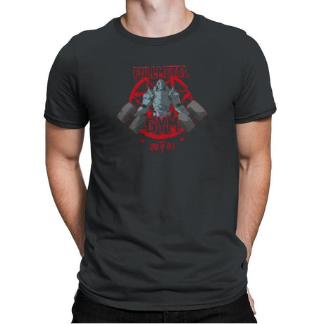 Fullmetal Gym Exclusive - Anime History Lesson - Mens Premium T-Shirts RIPT Apparel Small / Heavy Metal