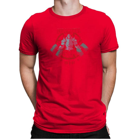 Fullmetal Gym Exclusive - Anime History Lesson - Mens Premium T-Shirts RIPT Apparel Small / Red