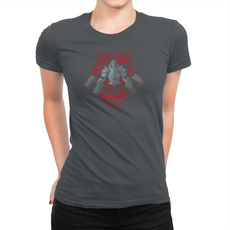 Fullmetal Gym Exclusive - Anime History Lesson - Womens Premium T-Shirts RIPT Apparel Small / Heavy Metal