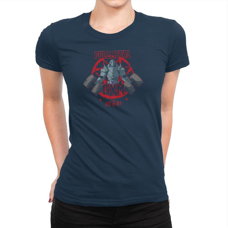 Fullmetal Gym Exclusive - Anime History Lesson - Womens Premium T-Shirts RIPT Apparel Small / Midnight Navy