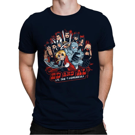 Fullmetal Pilgrim - Best Seller - Mens Premium T-Shirts RIPT Apparel Small / Midnight Navy