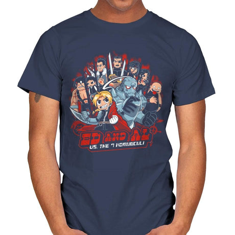 Fullmetal Pilgrim - Best Seller - Mens T-Shirts RIPT Apparel Small / Navy