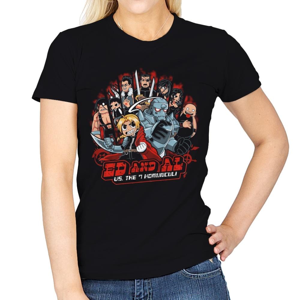 Fullmetal Pilgrim - Womens T-Shirts RIPT Apparel Small / Black
