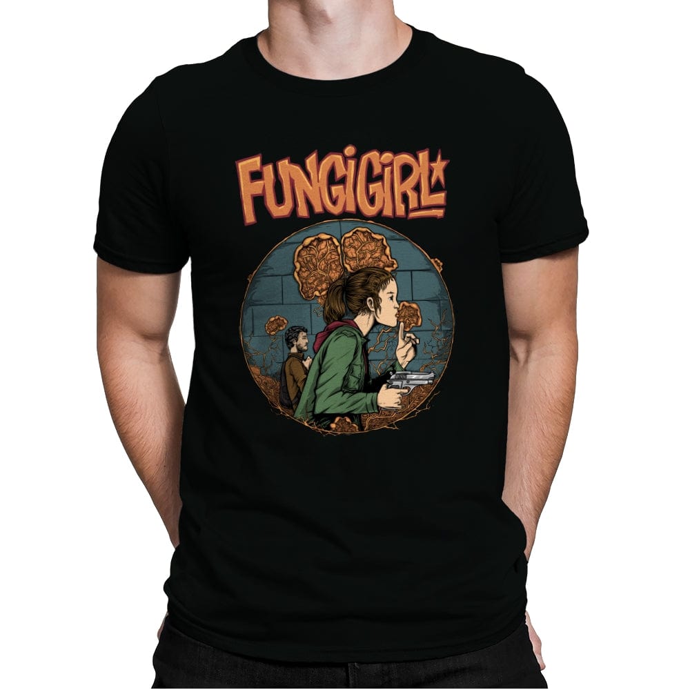Fungi Girl - Mens Premium T-Shirts RIPT Apparel Small / Black