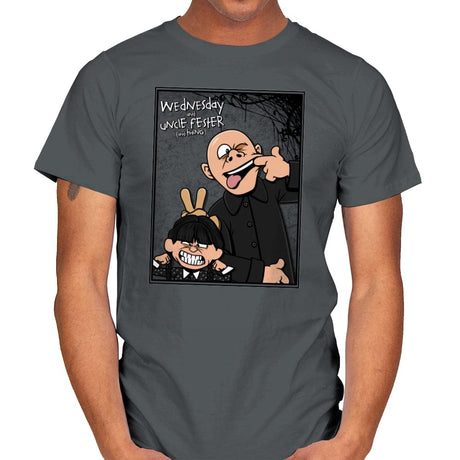 Funny Faces and Hand - Mens T-Shirts RIPT Apparel Small / Charcoal