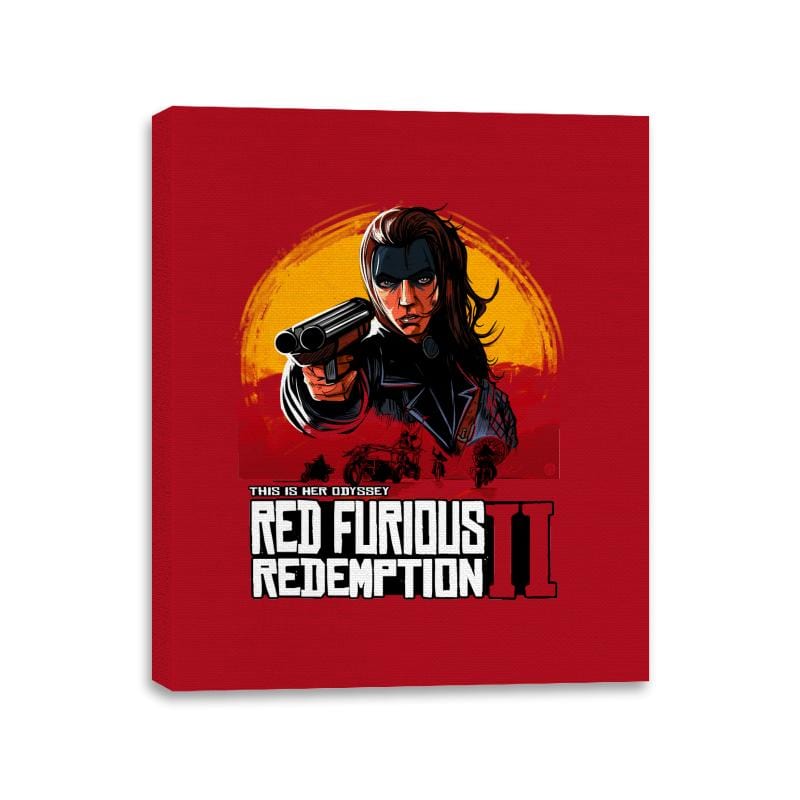 Furious Redemption - Canvas Wraps Canvas Wraps RIPT Apparel 11x14 / Red