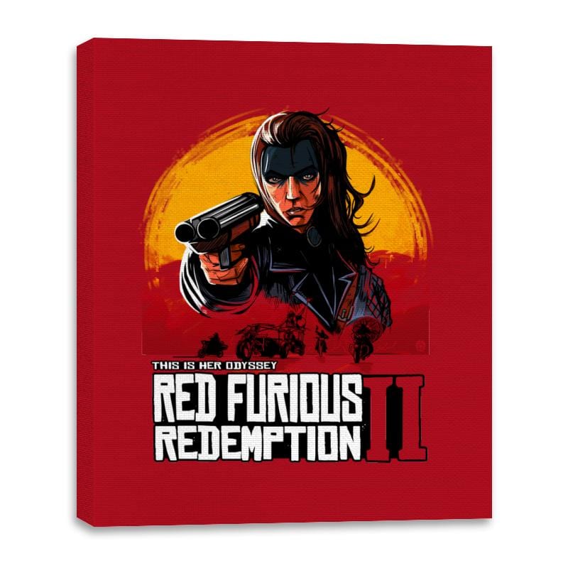 Furious Redemption - Canvas Wraps Canvas Wraps RIPT Apparel 16x20 / Red