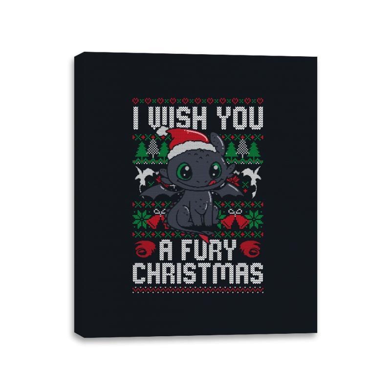 Fury Christmas - Canvas Wraps Canvas Wraps RIPT Apparel 11x14 / 151515