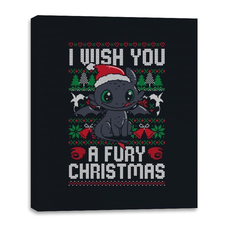 Fury Christmas - Canvas Wraps Canvas Wraps RIPT Apparel 16x20 / 151515