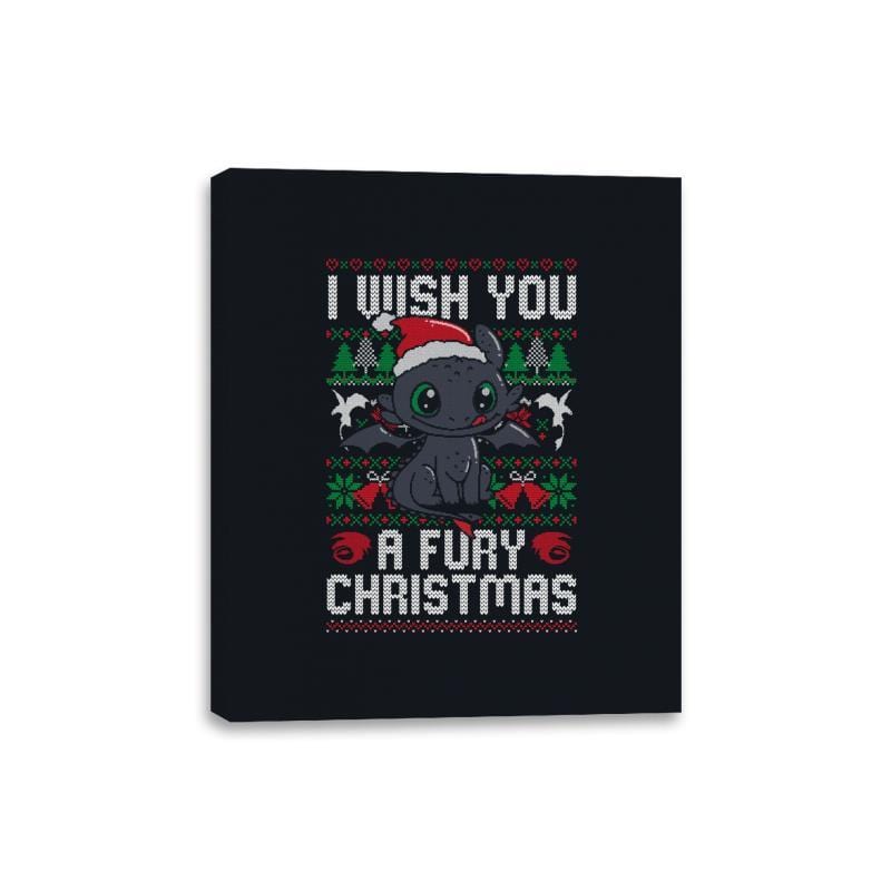 Fury Christmas - Canvas Wraps Canvas Wraps RIPT Apparel 8x10 / 151515