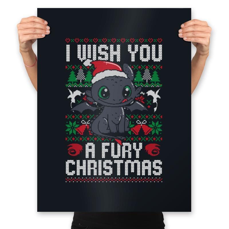 Fury Christmas - Prints Posters RIPT Apparel 18x24 / 151515