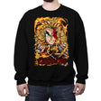 Fury Of Rengoku - Crew Neck Sweatshirt Crew Neck Sweatshirt RIPT Apparel Small / Black