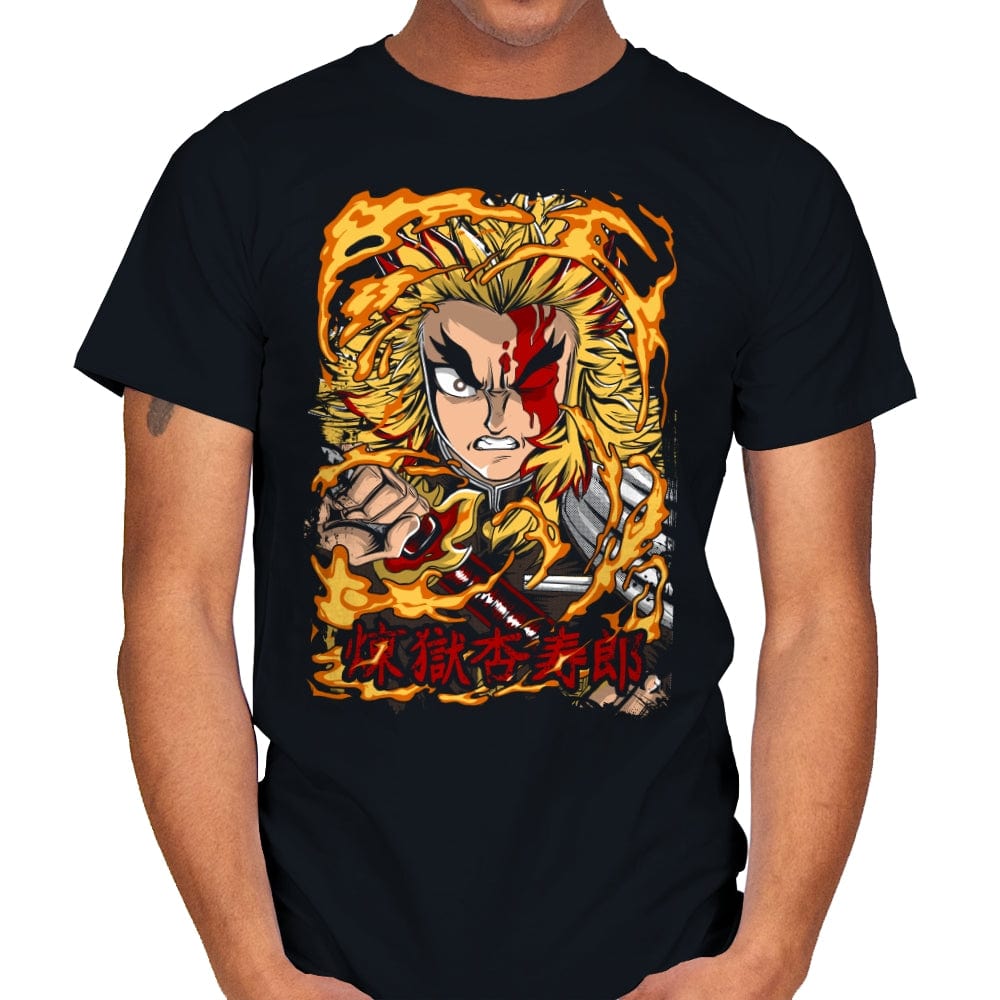 Fury Of Rengoku - Mens T-Shirts RIPT Apparel Small / Black