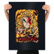 Fury Of Rengoku - Prints Posters RIPT Apparel 18x24 / Black