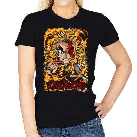 Fury Of Rengoku - Womens T-Shirts RIPT Apparel Small / Black