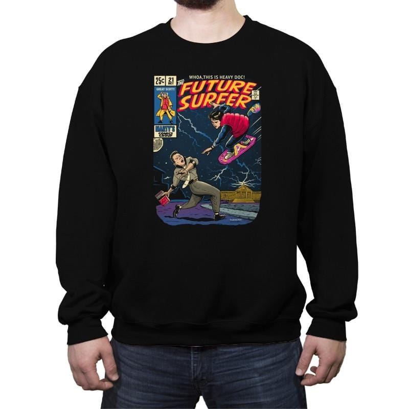 Future Surfer - Crew Neck Sweatshirt Crew Neck Sweatshirt RIPT Apparel
