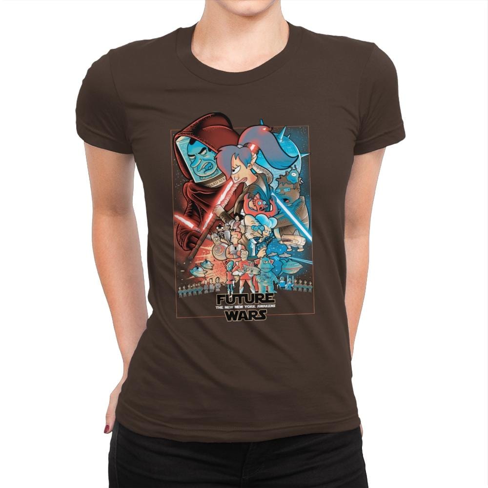 Future Wars - Best Seller - Womens Premium T-Shirts RIPT Apparel Small / Dark Chocolate