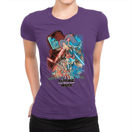 Future Wars - Best Seller - Womens Premium T-Shirts RIPT Apparel Small / Purple Rush