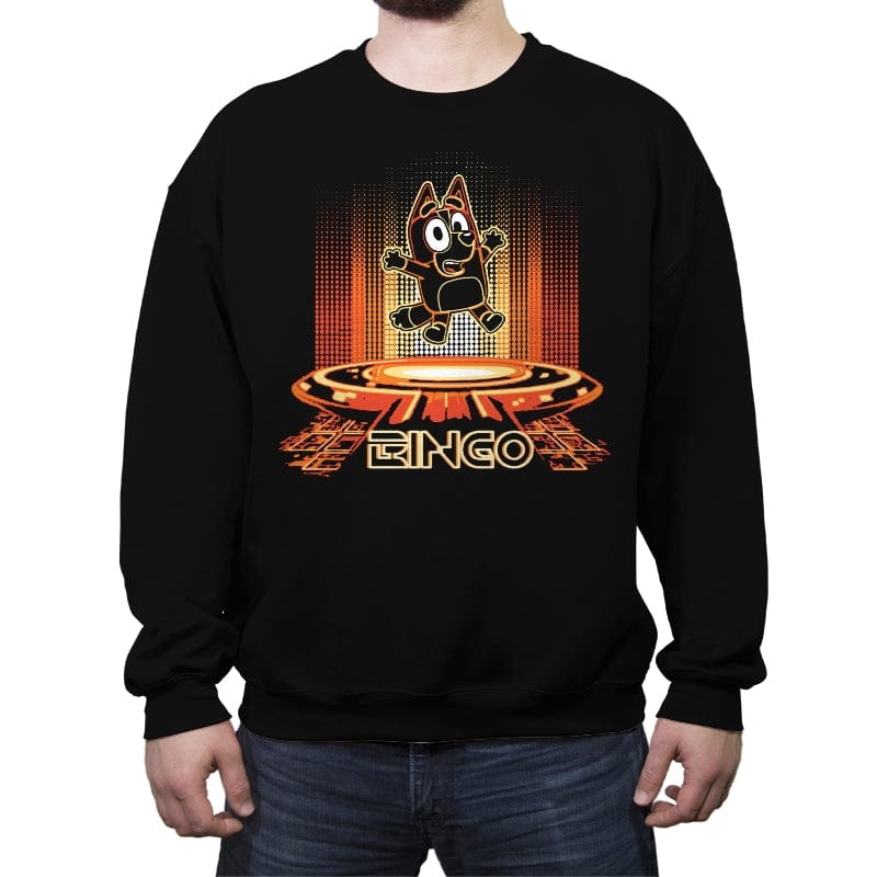 Futuristic Bingo - Crew Neck Sweatshirt Crew Neck Sweatshirt RIPT Apparel Small / Black