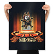 Futuristic Bingo - Prints Posters RIPT Apparel 18x24 / Black