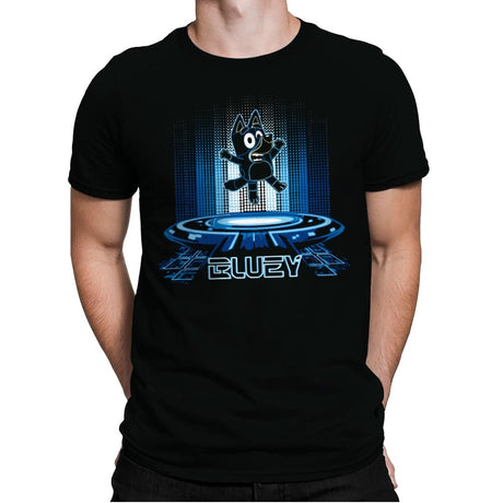 Futuristic Bluey - Mens Premium T-Shirts RIPT Apparel Small / Black