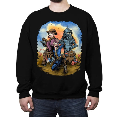 Futurout - Crew Neck Sweatshirt Crew Neck Sweatshirt RIPT Apparel Small / Black