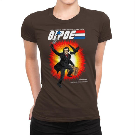 G.I. POE - Womens Premium T-Shirts RIPT Apparel Small / Dark Chocolate