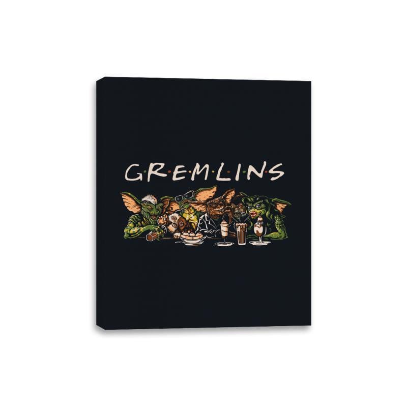 G-R-E-M-L-I-N-S - Canvas Wraps Canvas Wraps RIPT Apparel 8x10 / Black