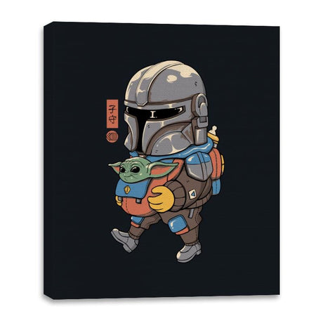 Galactic Baby Sitter - Canvas Wraps Canvas Wraps RIPT Apparel 16x20 / Black
