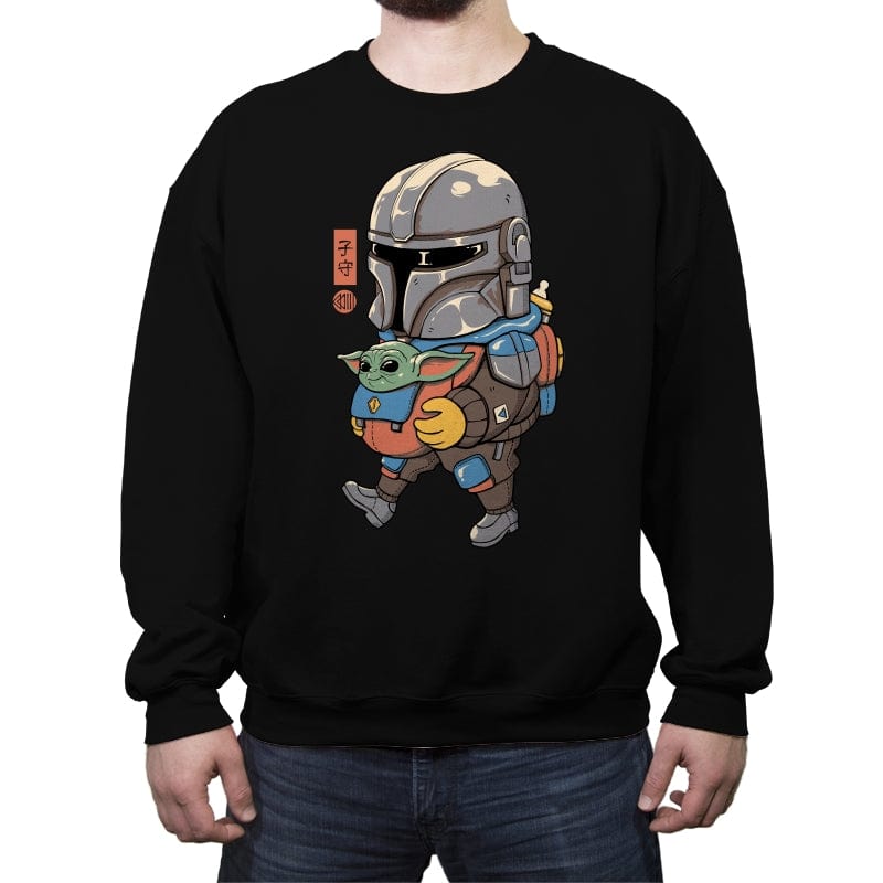 Galactic Baby Sitter - Crew Neck Sweatshirt Crew Neck Sweatshirt RIPT Apparel Small / Black
