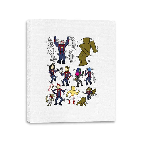 Galaxy Dance - Canvas Wraps Canvas Wraps RIPT Apparel 11x14 / White