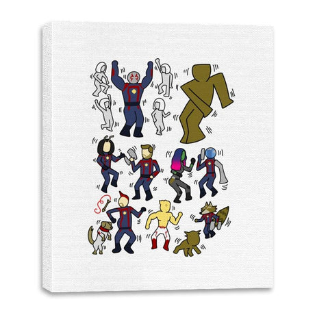 Galaxy Dance - Canvas Wraps Canvas Wraps RIPT Apparel 16x20 / White