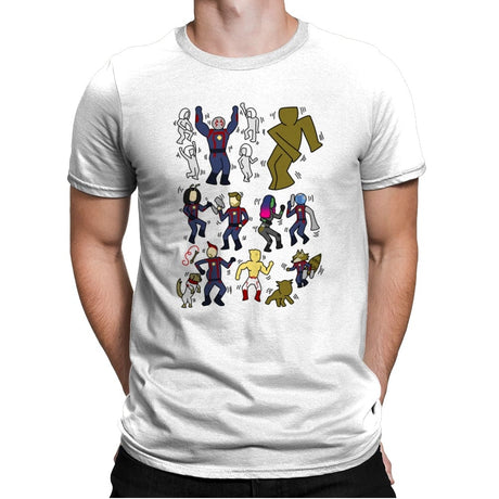 Galaxy Dance - Mens Premium T-Shirts RIPT Apparel Small / White