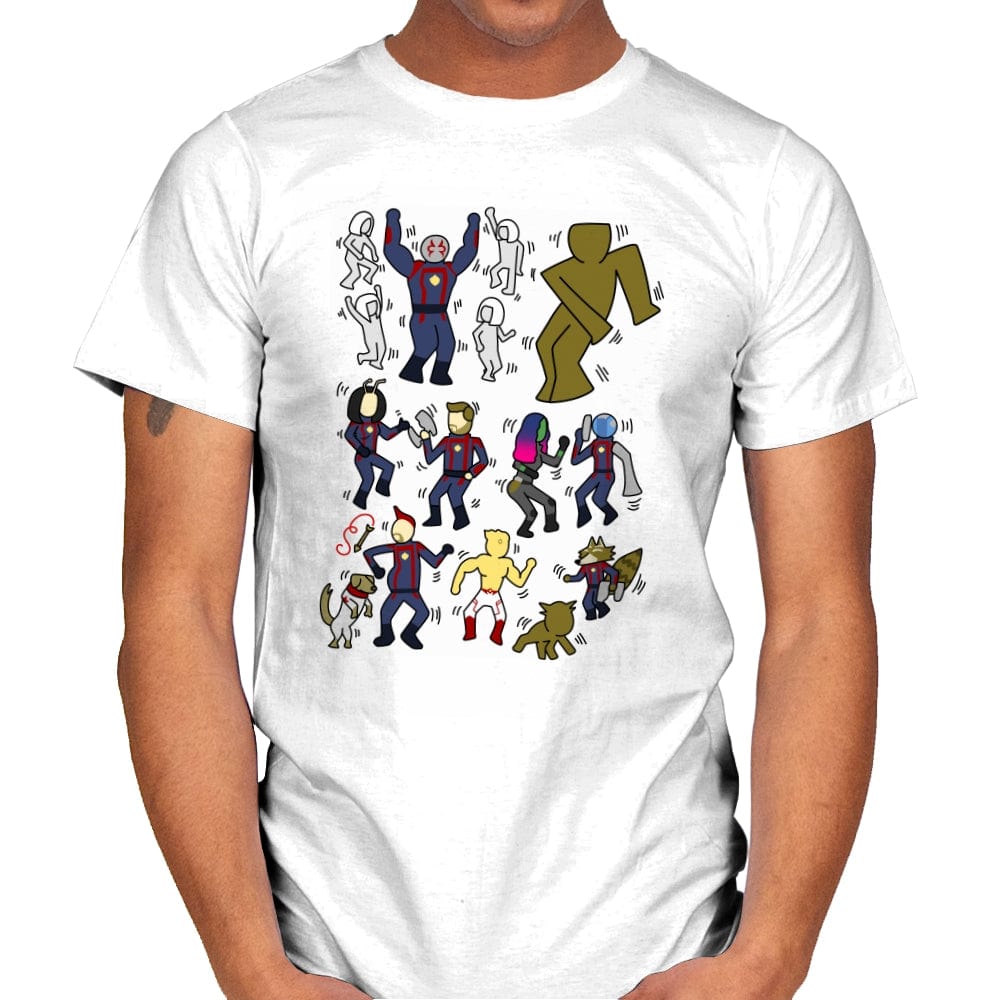 Galaxy Dance - Mens T-Shirts RIPT Apparel Small / White