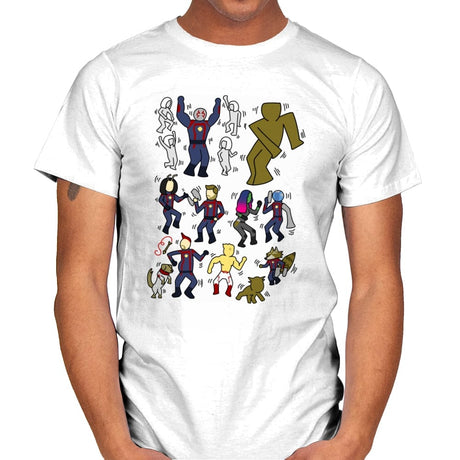 Galaxy Dance - Mens T-Shirts RIPT Apparel Small / White