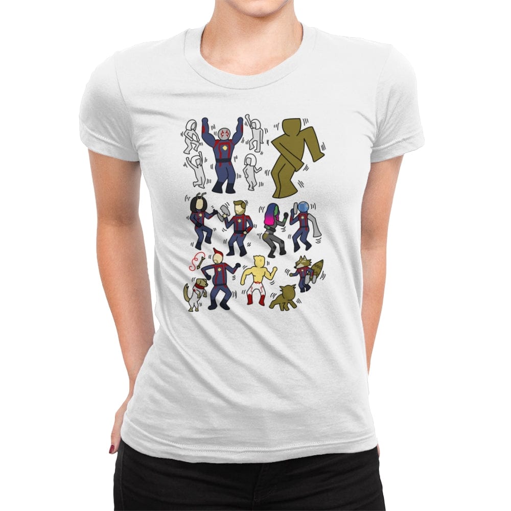Galaxy Dance - Womens Premium T-Shirts RIPT Apparel Small / White