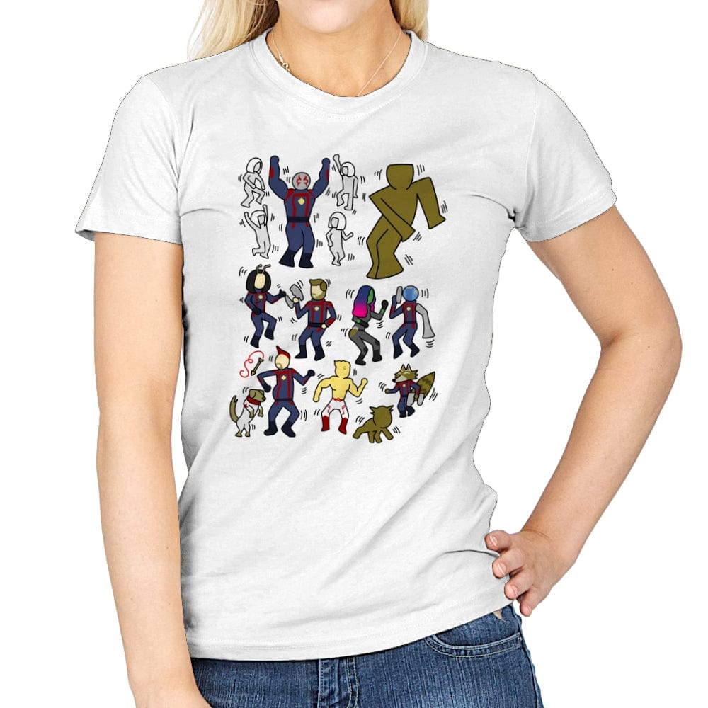 Galaxy Dance - Womens T-Shirts RIPT Apparel Small / White