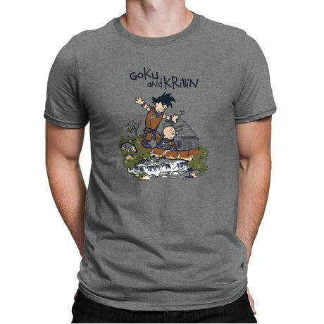 Galvin and Krobbes - Kamehameha Tees - Mens Premium T-Shirts RIPT Apparel Small / Heather Grey